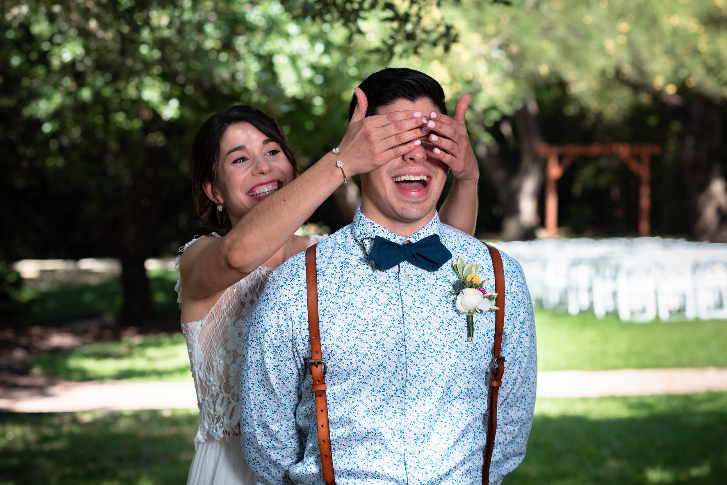 Austin-Wedding-Photographers-Mercury-Hall-summer-first-look-bowtie-groom-bride