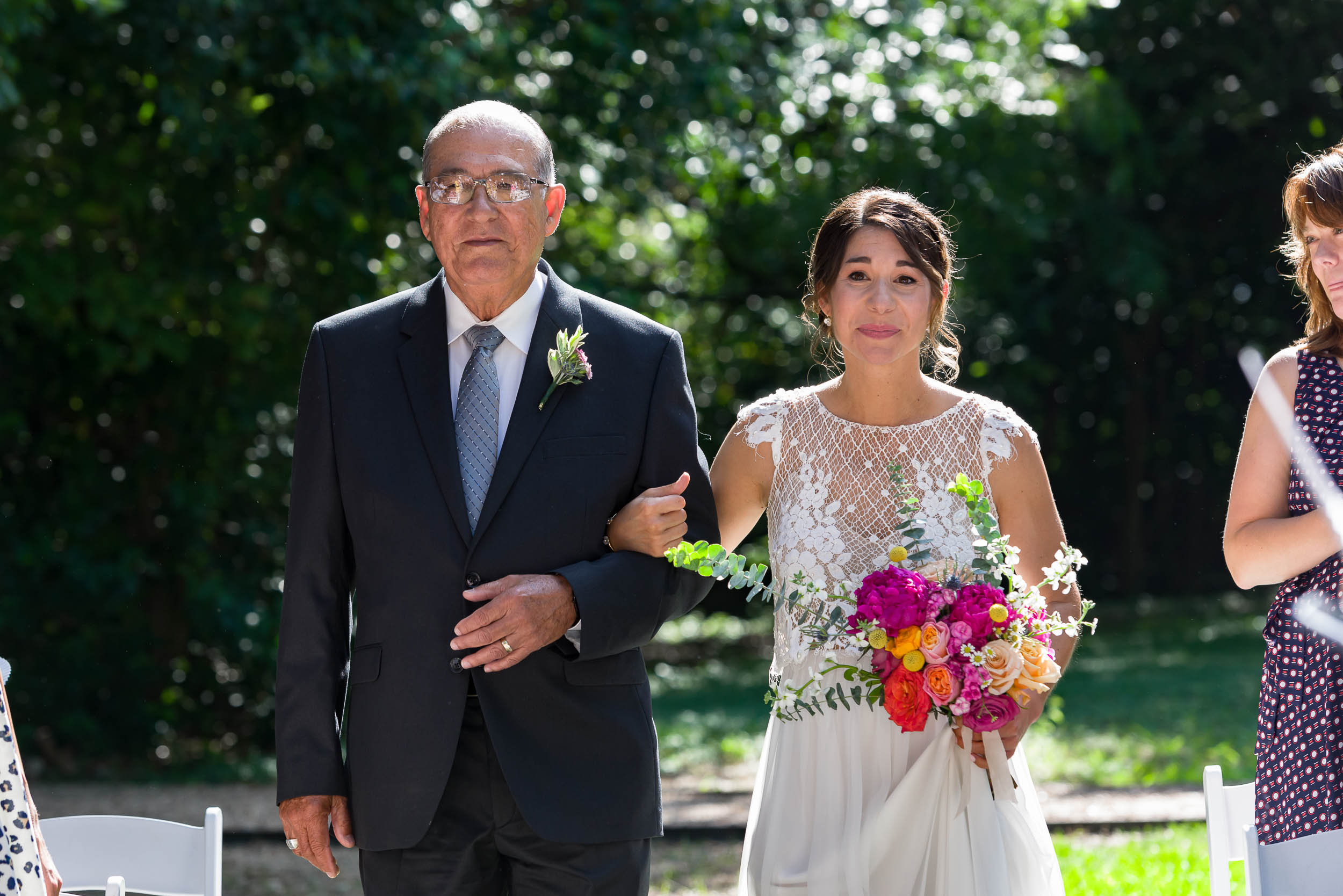 Austin-Wedding-Photographers-texas-ceremony-bride-father-walk-aisle-Mercury-Hall