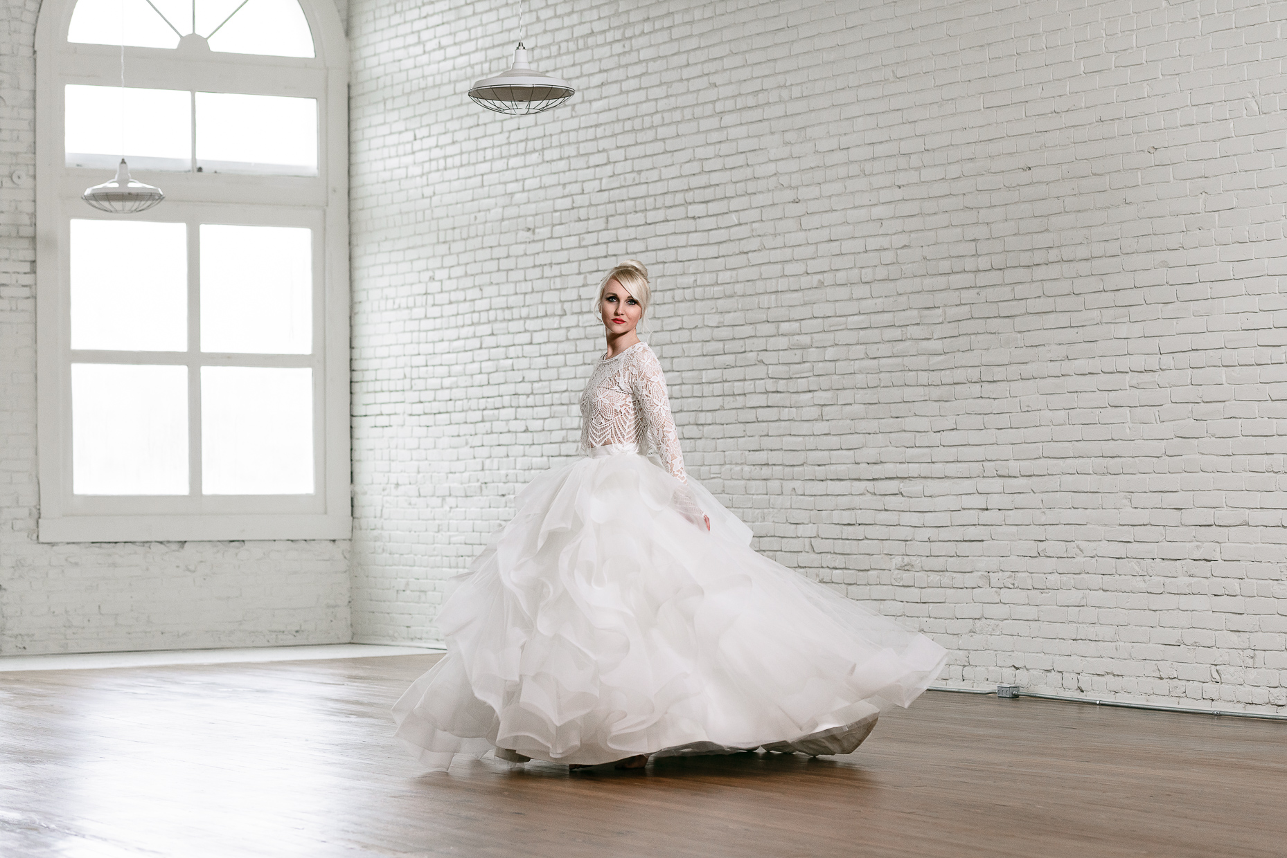 bride-modern-wedding-dress-portrait-beautiful-brick-light-airy