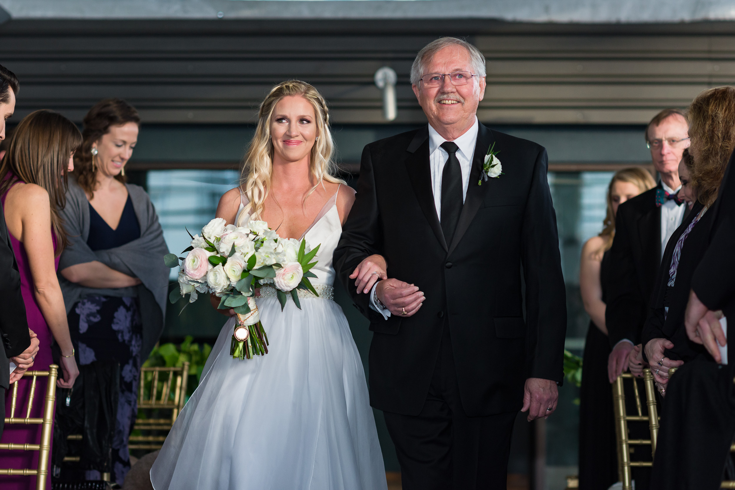 Austin-wedding-photographers-brazos-hall-downtown-bride-tears-father-aisle
