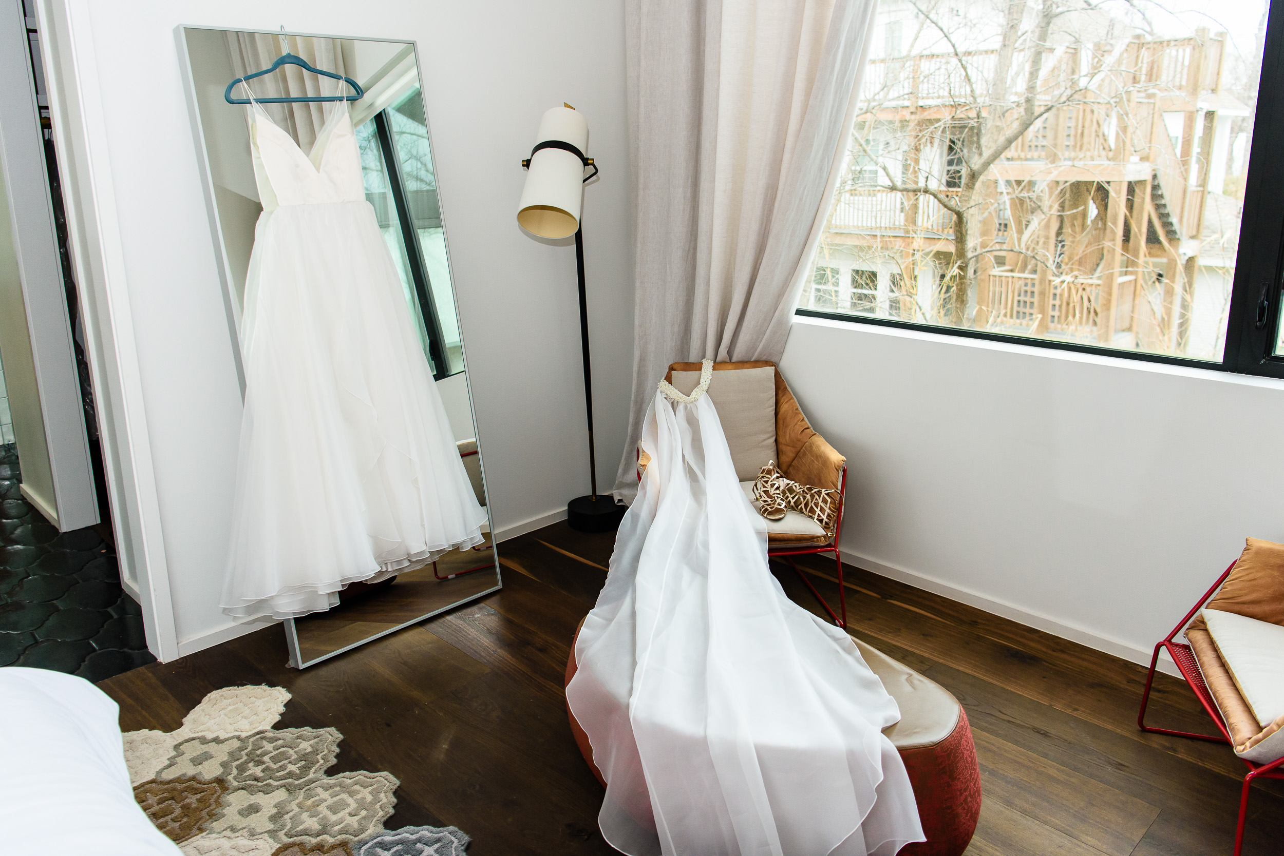 Austin-wedding-photographers-getting-ready-wedding-dress-veil-shoes